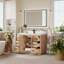 Meuble-lavabo simple 48 po avec miroir Calacatta