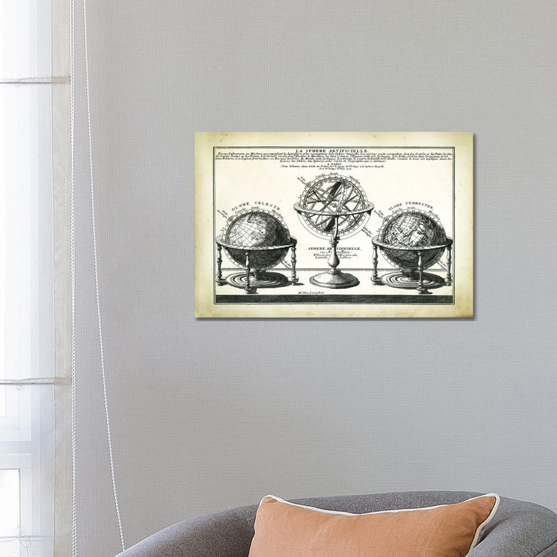 La Sphere by PatentPrintStore - Wrapped Canvas Print, 66.04 cm H x 45.72 cm W x 3.175 cm D