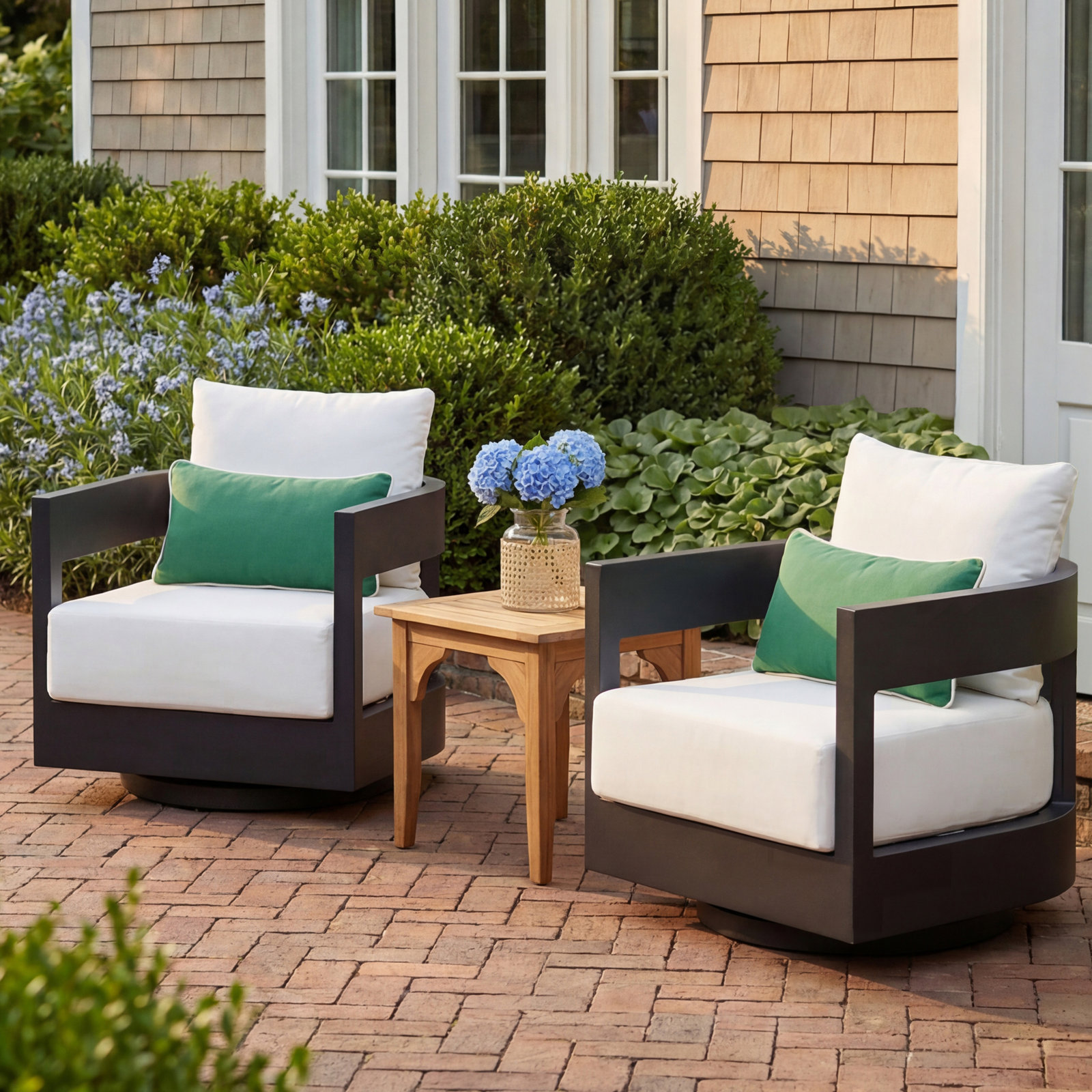 Everlee Sunbrella® Swivel Patio Lounge Chair