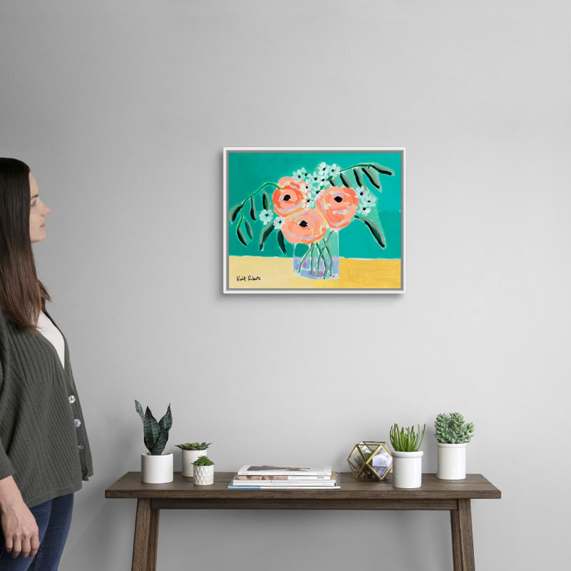 Reproduction d’art sur toile « True Love » par Kait Roberts, H 18 po x l 22 po x P 1,75 po, Cadre blanc