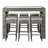 Weisser 6 - Person Wicker Patio Dining Set with Rectangular Table-1332873751-1309361116