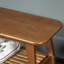 Solid Wood Entryway Shelf Storage Bench-1461765437
