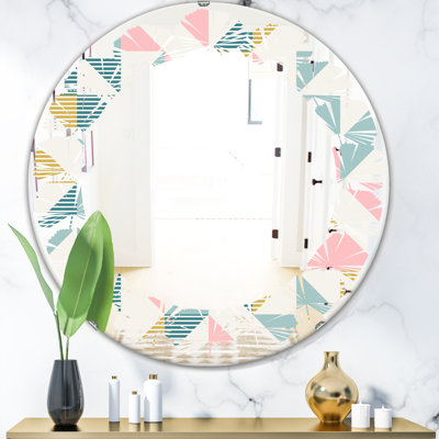 Miroir mural à motif de feuilles de palmier