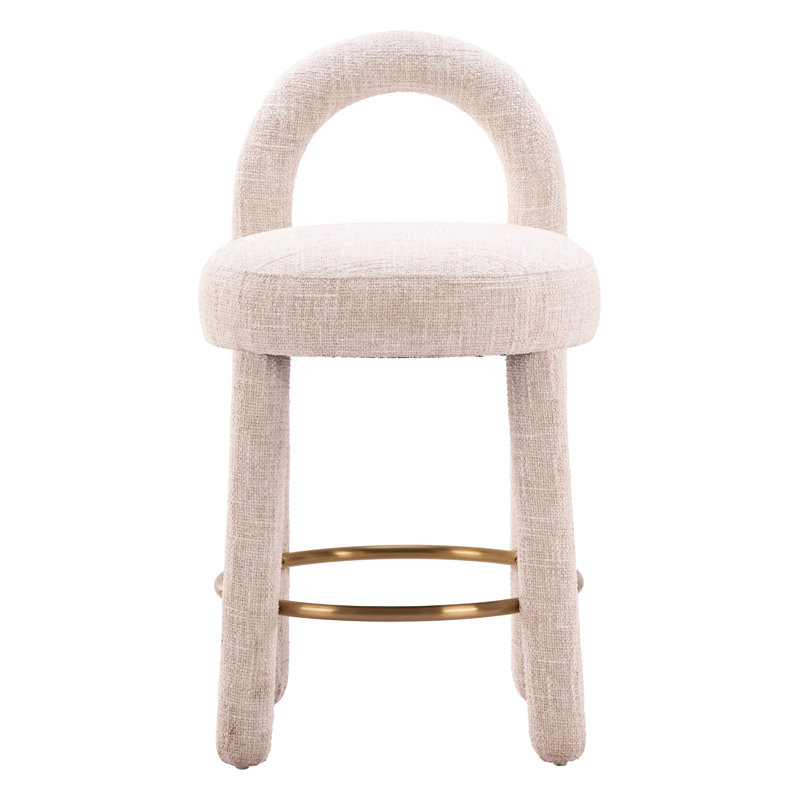 Tabouret de comptoir Curco (ensemble de 2) beige