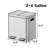 Stainless Steel Step On Multi-Compartments Trash & Recycling Bin - 8 Gallons