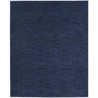 Tapis bleu nuit Nourison Essentials