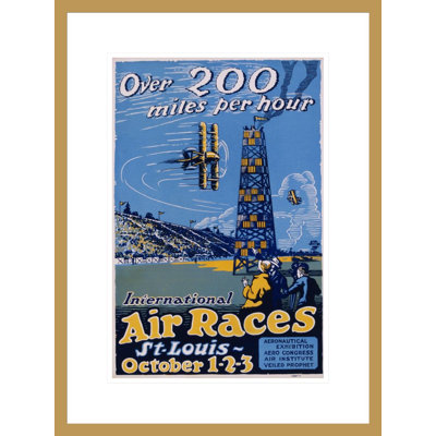 «International Air Races» par Carl Dalter, impression giclée encadrée