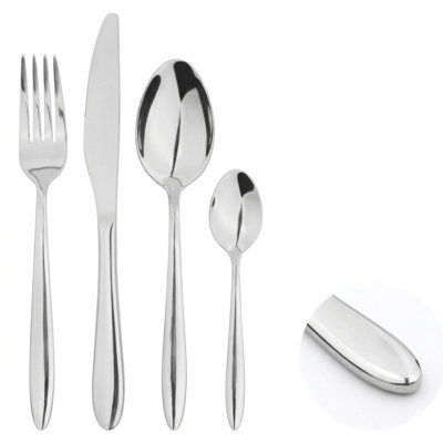 Cutlery Set Fork Spoon 16pc Sets Anydate Pointed End