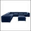 Canapé modulaire confortable avec rangement et conception ergonomique pour le salon