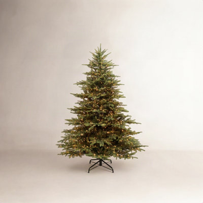 Alpine 7.5' Pre-Lit Pine Christmas Tree