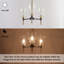 Lustre linéaire moderne à 3 lumières Daizjah