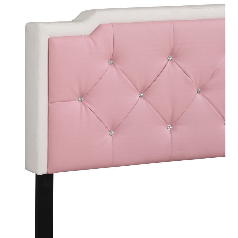 Lit simple avec assemblage - blanc, pu, rembourrage en mousse, sommier tapissier