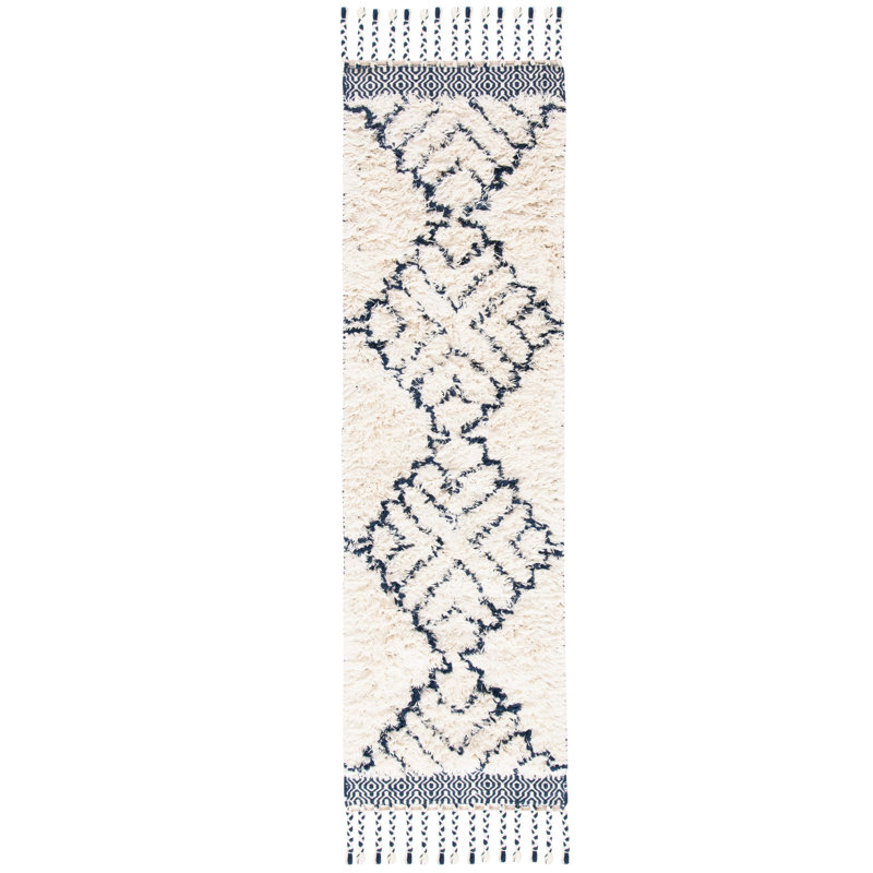 Powell Hand Woven Wool Southwestern Rug, Runner 2'3" x 8'