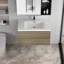 Meuble-lavabo flottant de 36 po avec lavabo, armoire de rangement murale moderne, lavabo en résine, tiroirs à fermeture en douceur-116332396