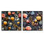 Guimauve - Ensemble de 2 collages carrés botaniques abstraits-101844072-101844073