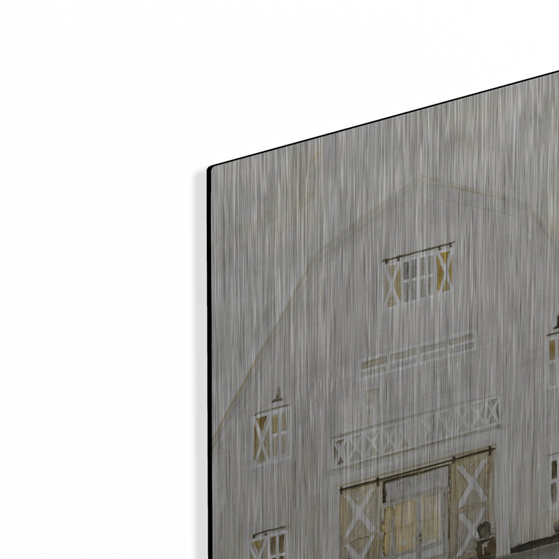 «Wedding Barn» par Stellar Design Studio, art mural en métal par Stellar Design Studio, H 16 po x l 12 po