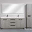 Ensemble de meuble-lavabo double mural 75 po Kiskimere