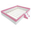 Upholstered Daybed Frame With Fence And Stairs-925590727