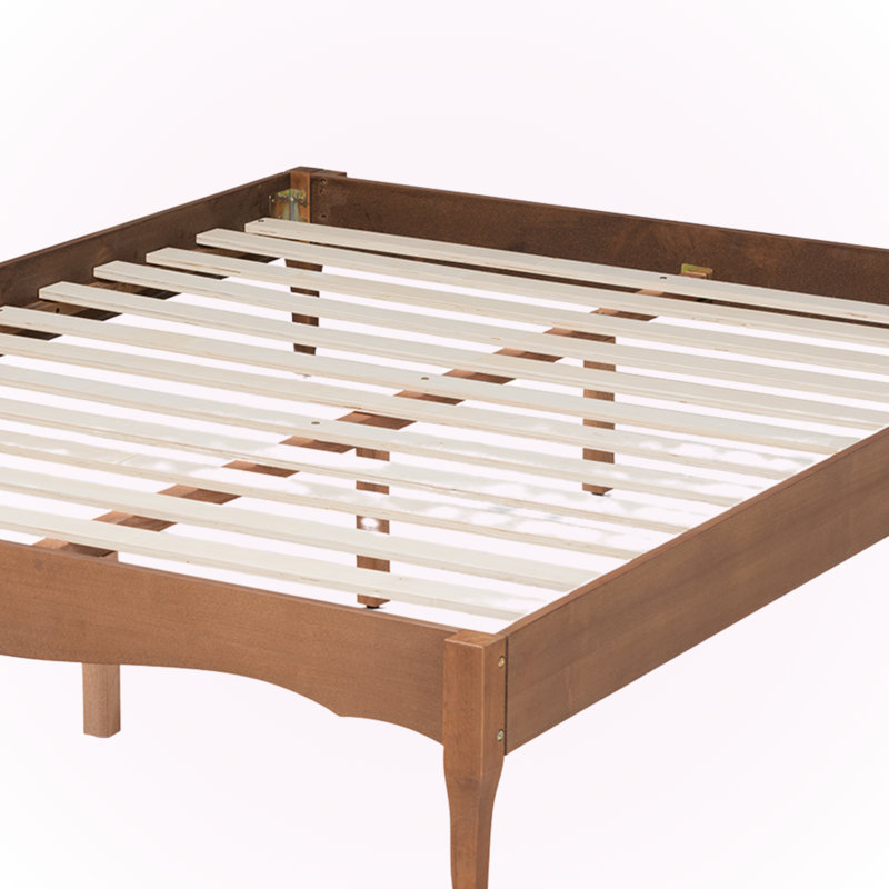 Cerrone Full bed frame, French-inspired vintage, Brown 14.74'' H X 56.98'' W X 80.08'' L, Full