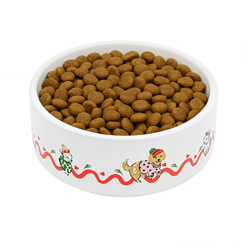 Cath Kidston Hearts & Roses Ceramic Pet Bowl Medium/Large, Small (5")