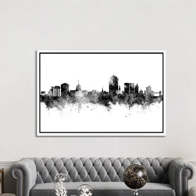 Montgomery Alabama Skyline by Michael Tompsett - 1 Piece Wall Art on Canvas