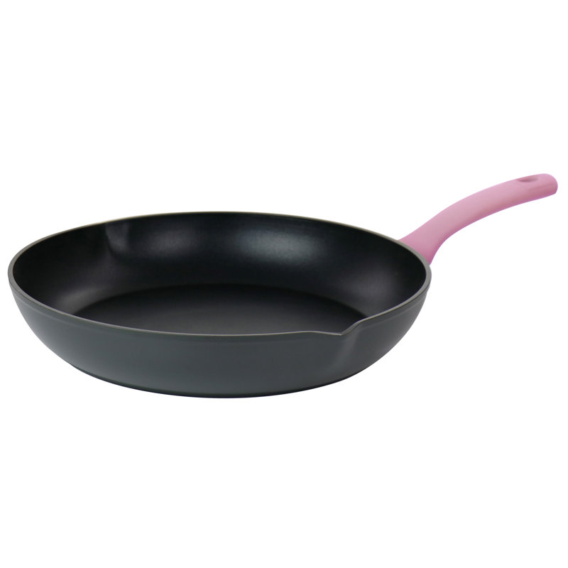 Poêle à frire antiadhésive en aluminium vert 9,5 pouces avec bec verseur Oster Rigby, Rose