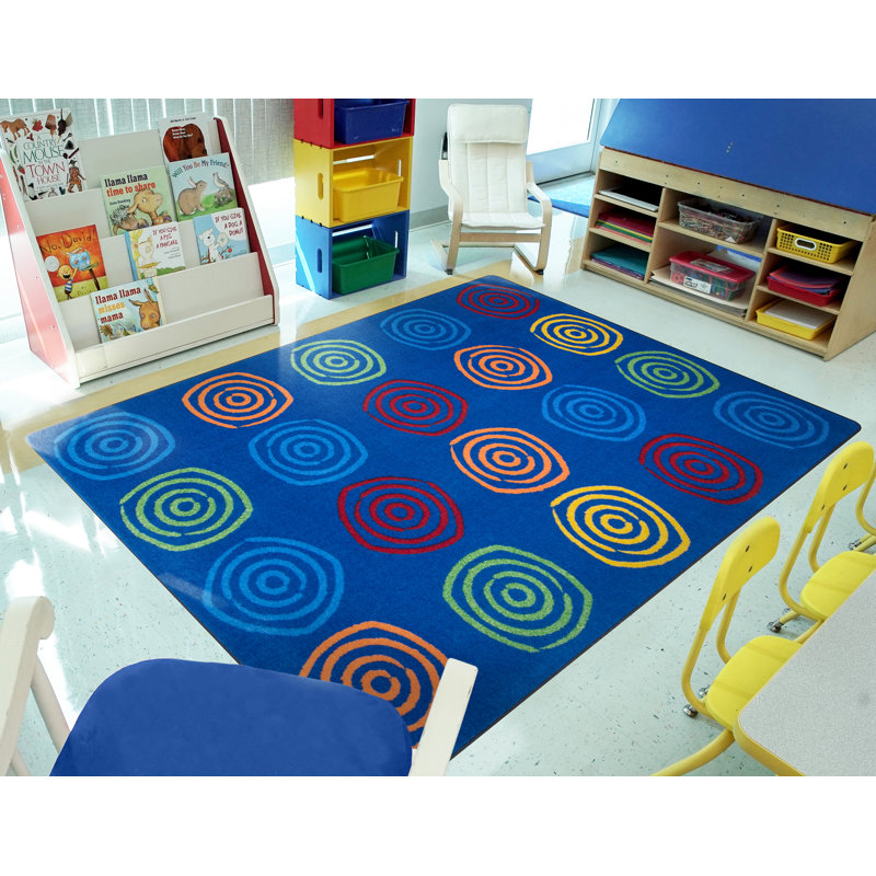 Tapis arc-en-ciel Joy Carpets Simply Swirls, Rectangle 7 pi 8 po x 10 pi 9 po
