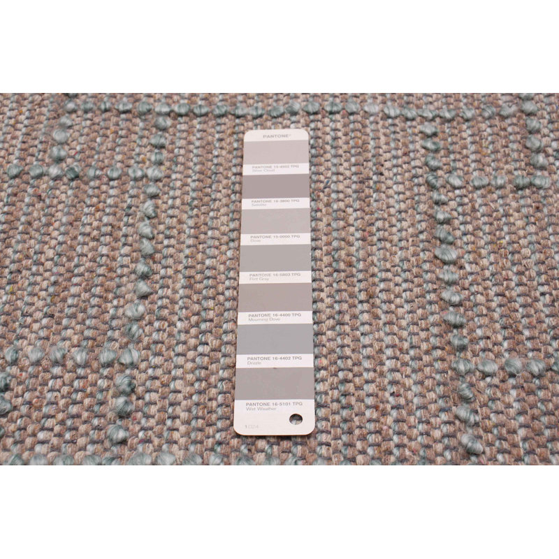 Tapis brun rectangulaire en laine tressé à la main Subash 6 pi x 9 pi Subash