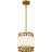 Hann 1-Light Brushed Gold Mini Pendant