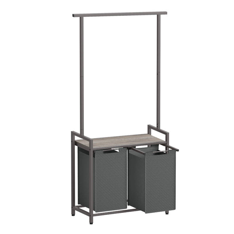 Wood Laundry Hamper with Handles