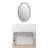 Glass Console Table With Mirror Set
