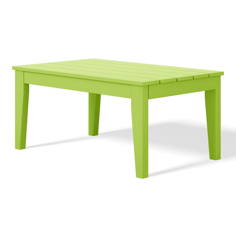 Laguna HDPE Patio Coffee Table, Lime