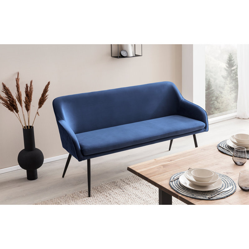 Bahtiyar Upholstered Bench, Blue