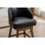 Chaise de bar pivotante en similicuir à hauteur de comptoir simple en similicuir par pour îlot de cuisine, sièges d'appoint de style classique