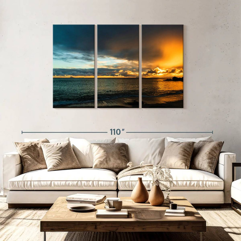 Gillard Sunset At Shell Beach, 48" H x 74" W
