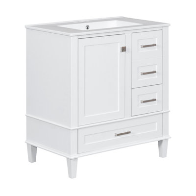 Meuble-lavabo luxueux au design exquis et amplement de rangement