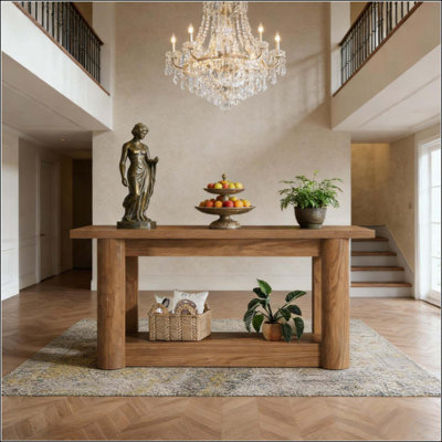 Entryway Table,2-Tier Console Table,Sofa Table