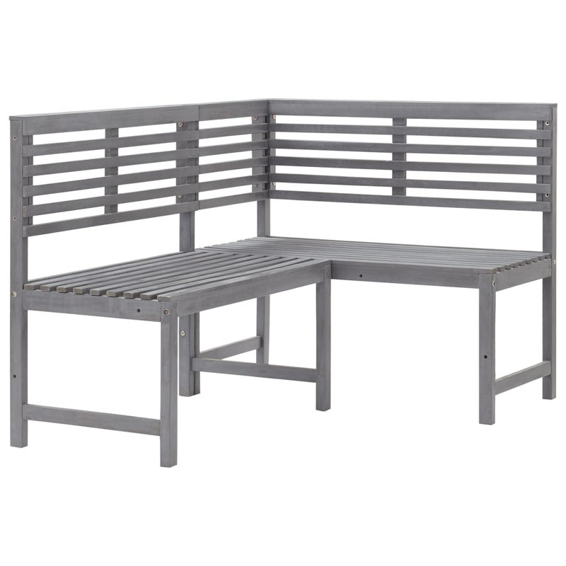 Banc de jardin en bois, Gris