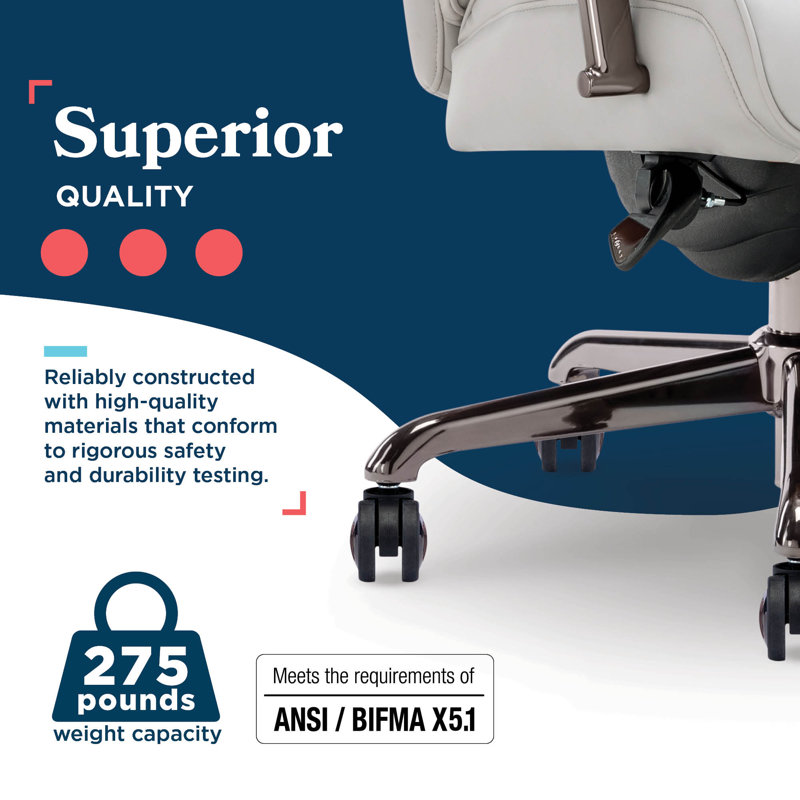 Symphony Swivel Executive Chair, Gray, Graphite