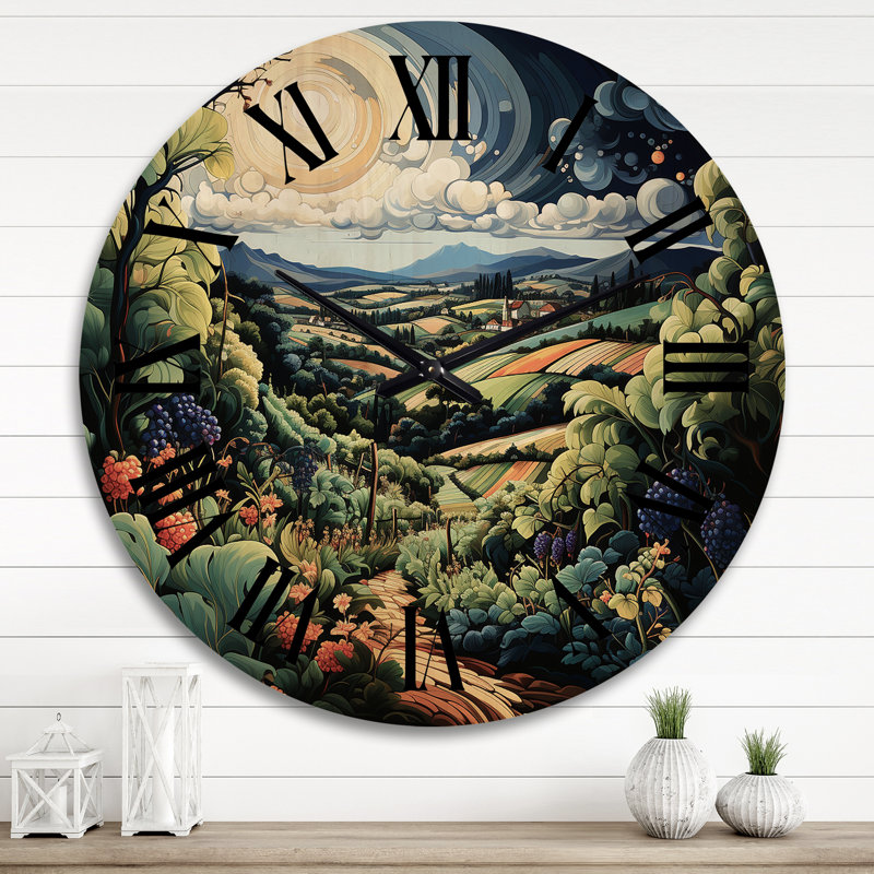 Horloge murale en bois, Très grand