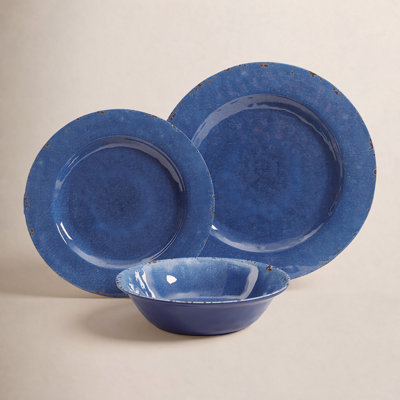 Kristoff Handmade Melamine Dinnerware Set 12 Piece - Service for 4