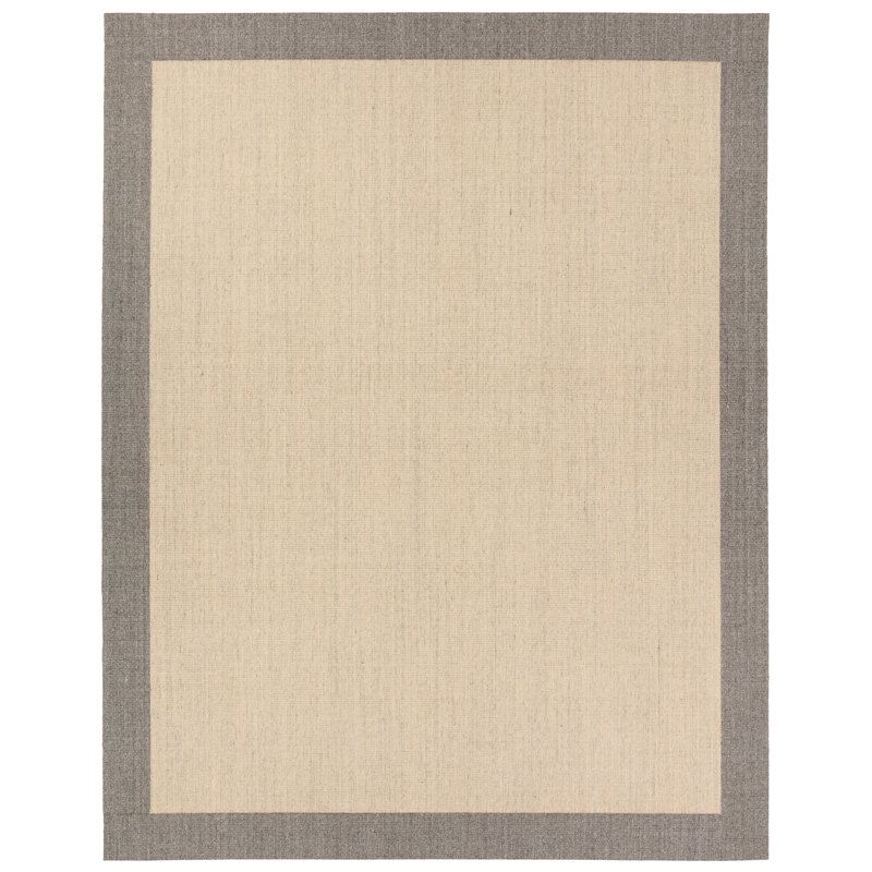 Tapis beige / gris Gracie Oaks Pinank, Rectangle 10 pi x 14 pi