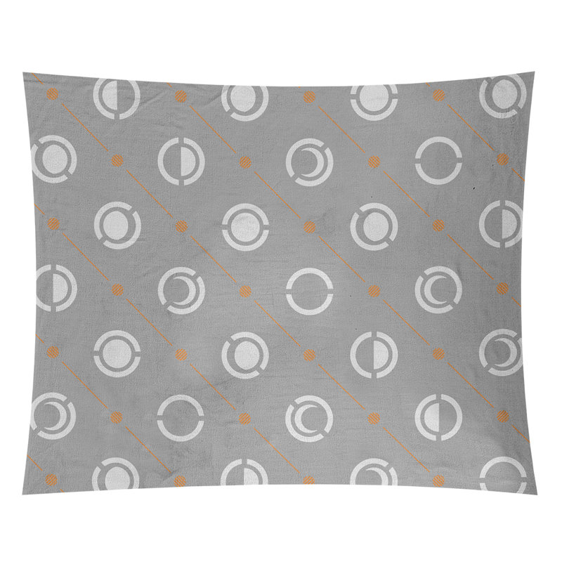 Tapisserie, H 27,5 po x l 37,5 po, Orange