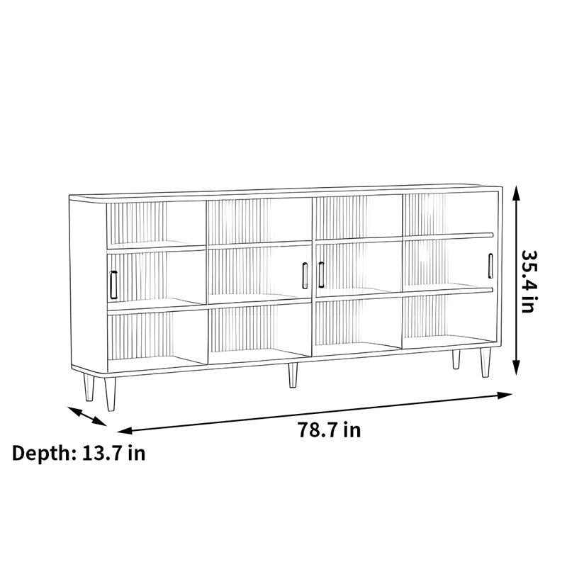 Florus, (3 tablettes) H 35,4 po x l 78,7 po x P 13,7 po