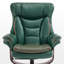 Fauteuil inclinable pivotant avec repose-pieds réglable Kalson, similicuir-899966485