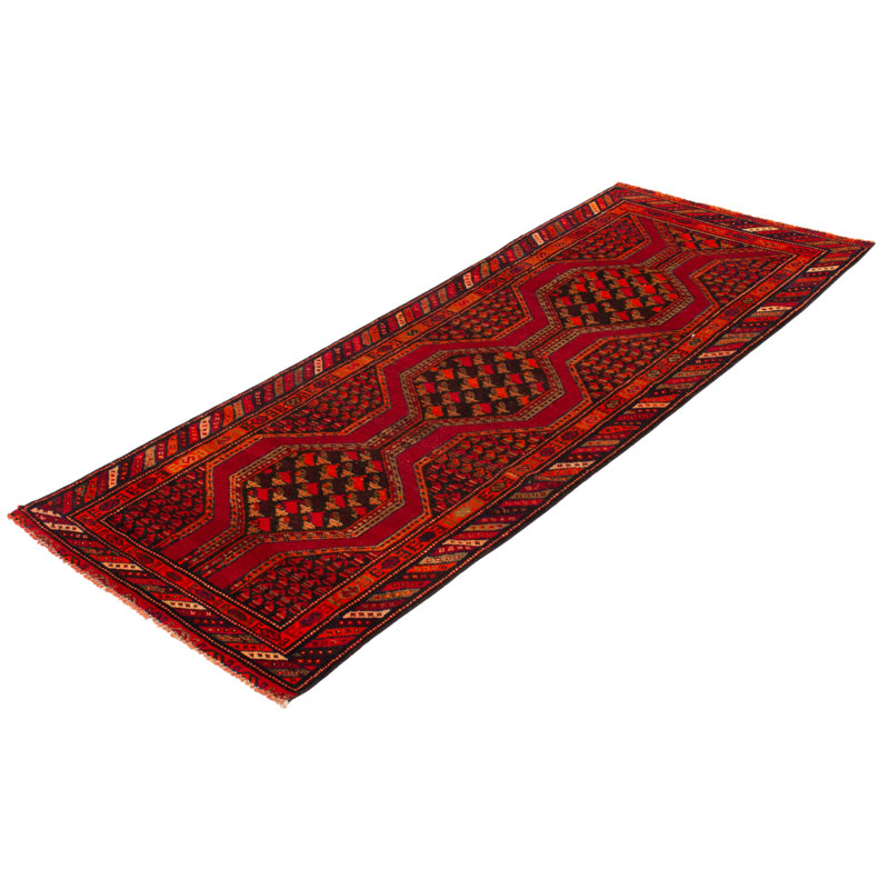 Tapis rouge foncé Magnes 3 pi 8 po x 9 pi 5 po