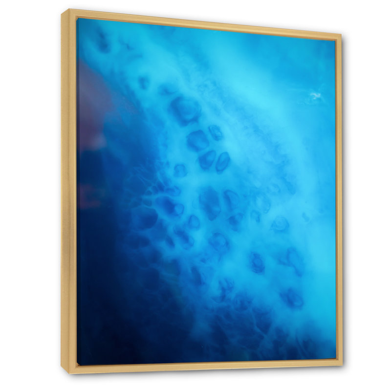 Marbre luxueux, art sur toile fluide, H 16 po x l 32 po x P 1 po, Toile avec cadre flottant brun