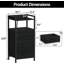 35cm W Iron+Density Board Bedside Table