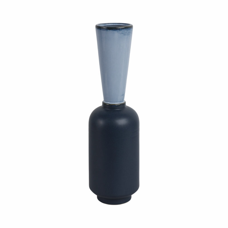 Grand vase bleu 17 "Marion