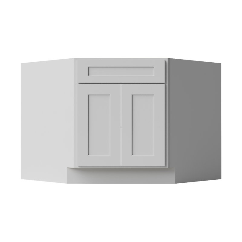 Armoire d'angle, Blanc Newport